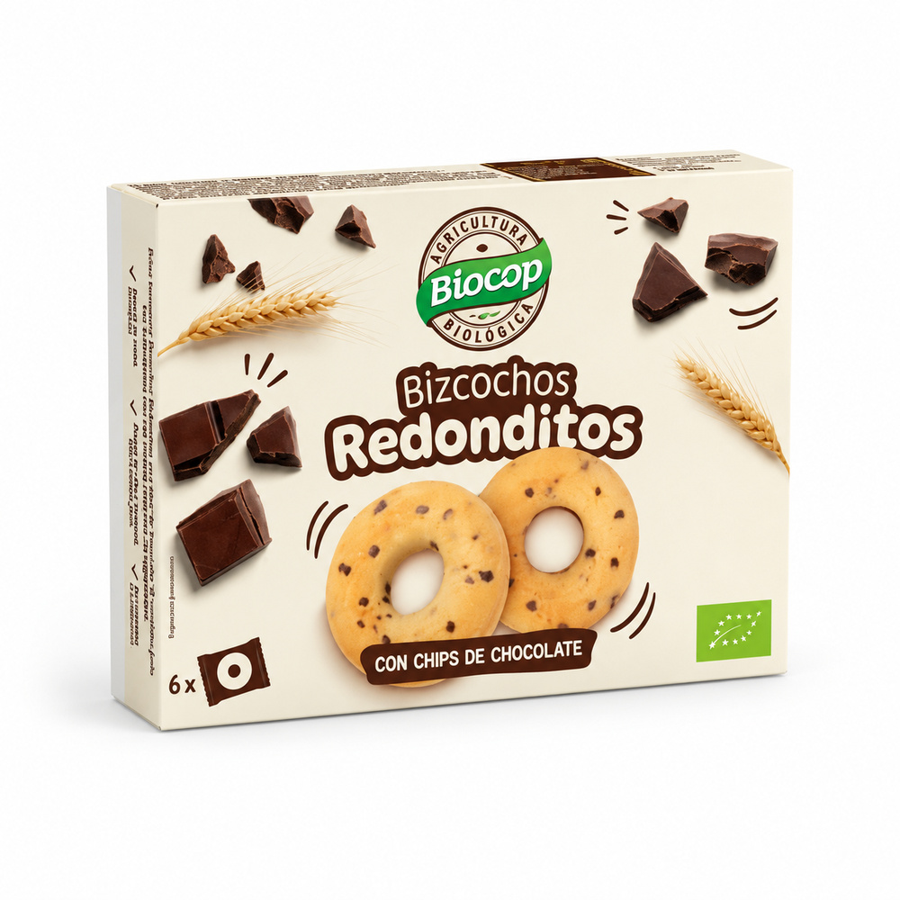 Bizcochitos Redonditos con chips de chocolate Bio