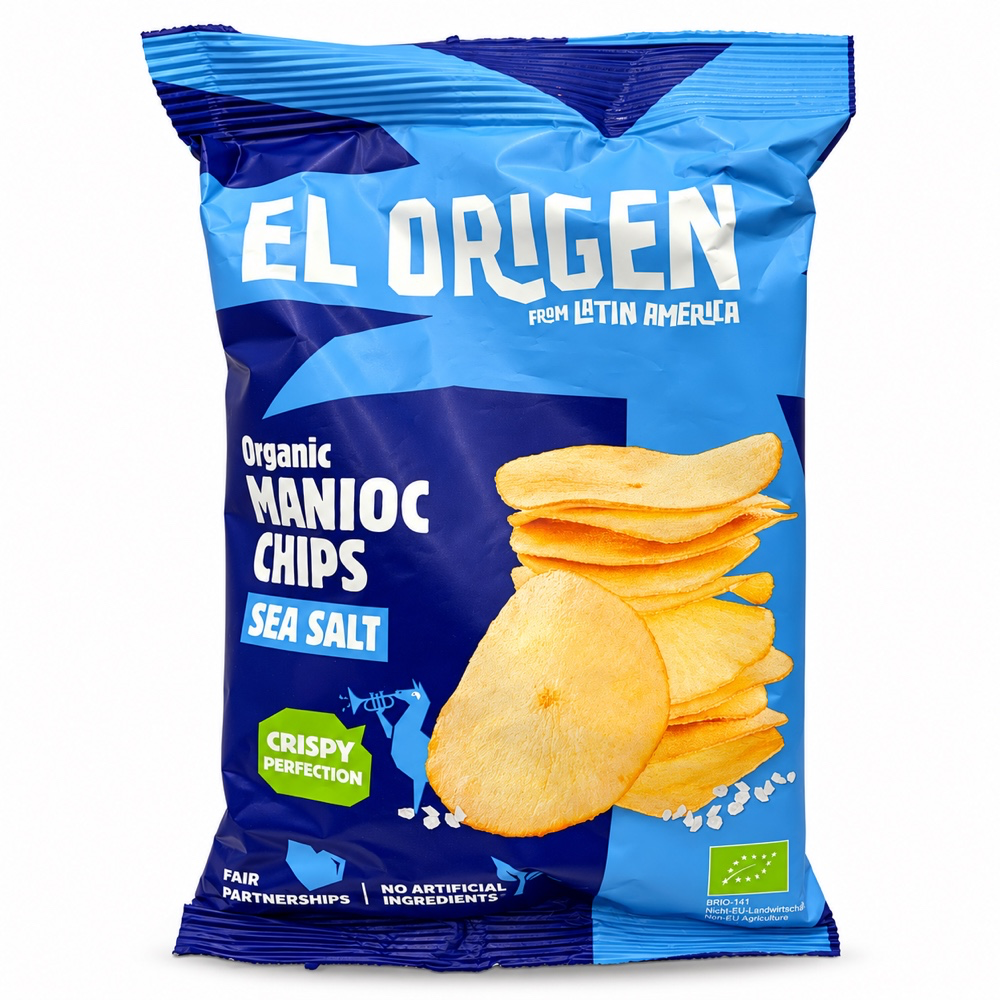 Chips de Yuca con Sal Marina Bio