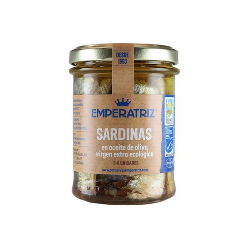Sardinas en Aceite de Oliva Bio