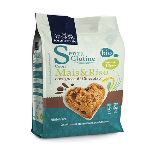 Galletas de Maíz y Arroz con Chips de Chocolate Bio