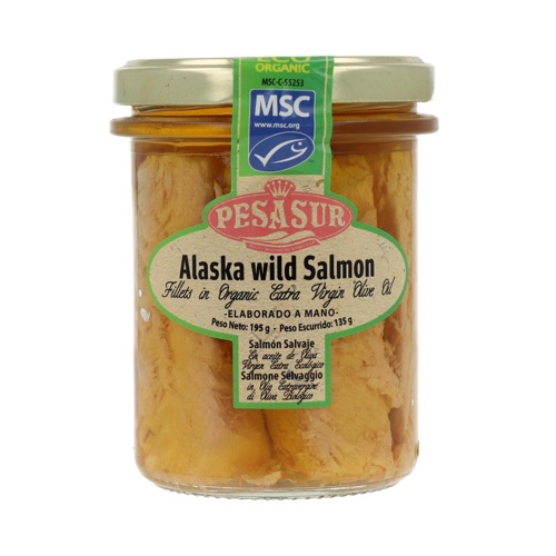[3363] Lomos de Salmón de Alaska en Aceite de Oliva Bio