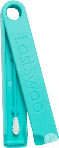[3061] Bastoncillo oídos reutilizable + caja - Verde Menta