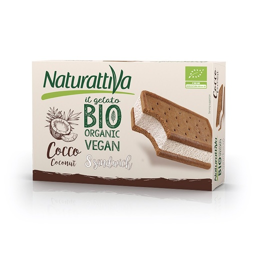 [3032] Helado Sandwich Coco - 8 unidades