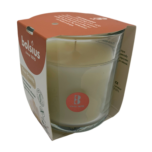 [4361] Vela Perfumada Natural Vaso Pequeño - Vainilla