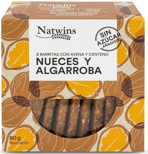 [2857] Barritas De Avena y Centeno con Nueces Y Algarroba