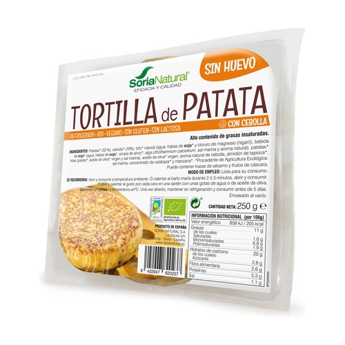 [2741] Tortilla de patata con cebolla Vegana Bio