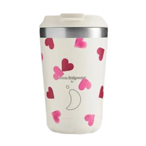 [4335] Termo de Café Acero Inoxidable Chilly’s Emma Brigdewater - Corazones 340 ml