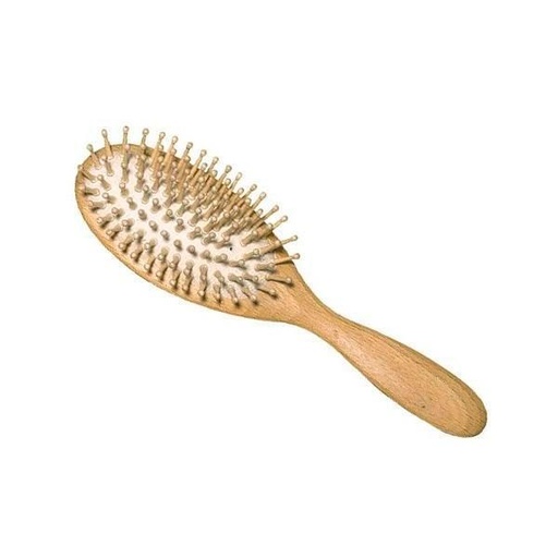 [2692] Cepillo Cabello Ovalado de Madera de Haya