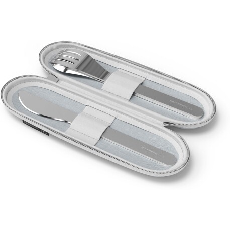 [2595] Cubiertos Acero Inoxidable + Funda - Series 3