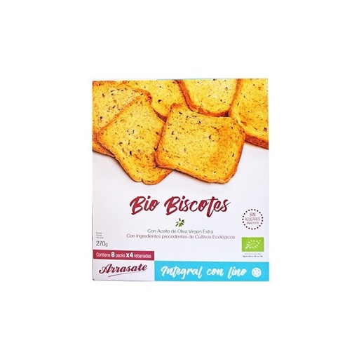 [2472] Pan tostado Trigo Integral de Lino Bio