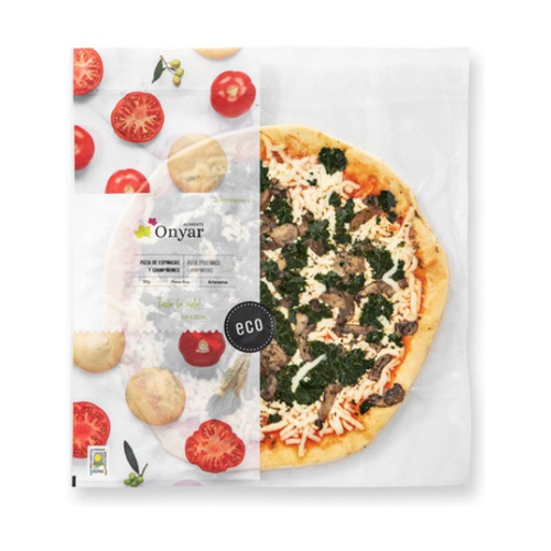 [2456] Pizza Espinacas y Champiñones Bio
