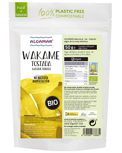 [2420] Alga Wakame Tostada Bio