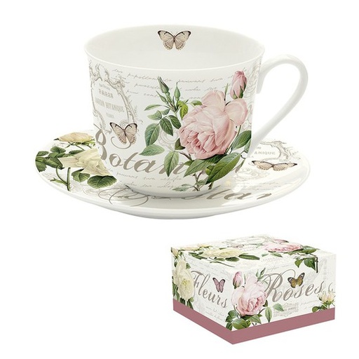 [2365] Taza Jumbo Jardín Botánico - Taza y plato