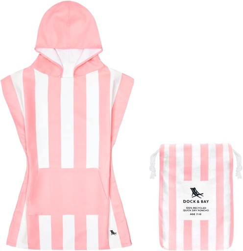 [2187] Poncho con Capucha para niños (4-7 años) Dock & Bay