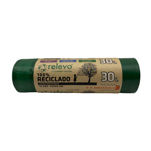 [4267] Bolsa de Basura Verde Resistente - 30L