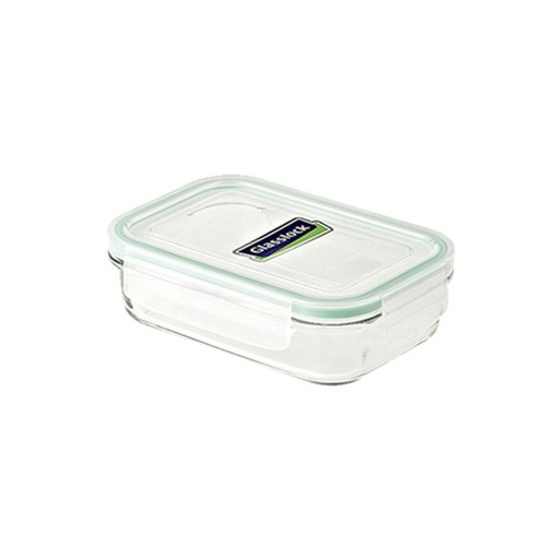 [1885] Tartera hermética rectangular de vidrio con tapa de plástico 715 ml