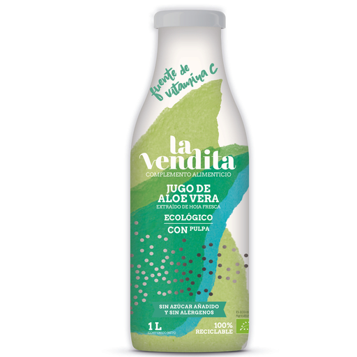 [1774] Jugo de Aloe Vera 100% Natural con Pulpa