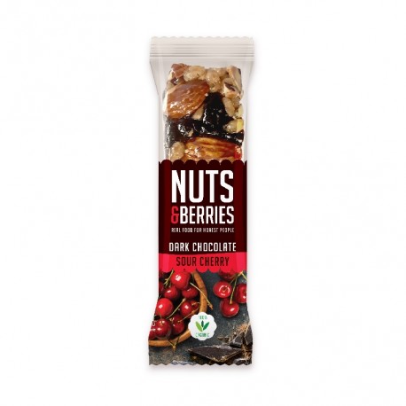[1623] Barrita de Frutos secos con Chocolate Negro y Cereza Bio