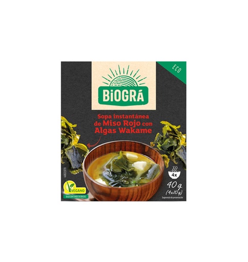 [1582] Sopa de Miso Rojo con Algas Wakame