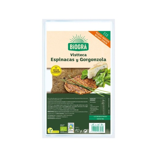 [1579] Vistteca de espinacas y gorgonzola ECO