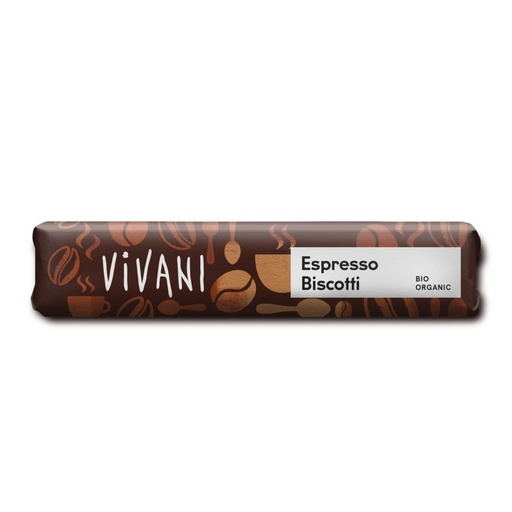 [1297] Barrita de Chocolate con Leche rellena de crema de Café y Barquillo Bio