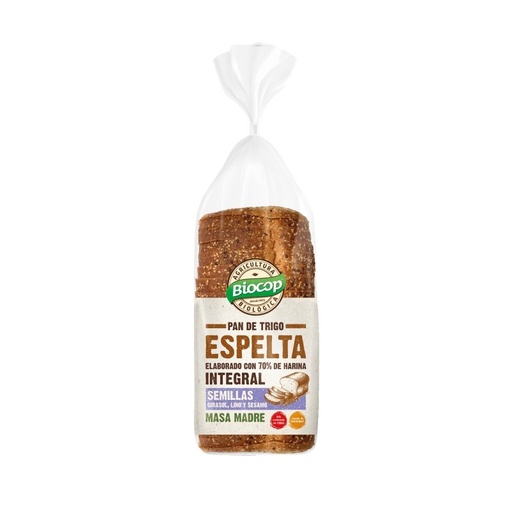 [1187] Pan de molde de Espelta con Semillas masa madre Bio
