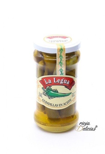 [1125] Guindillas largas en aceite de oliva (picantes)