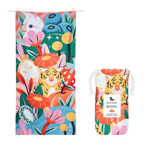 [4172] Toalla XL Dock & Bay - Animal Tropic Tigre