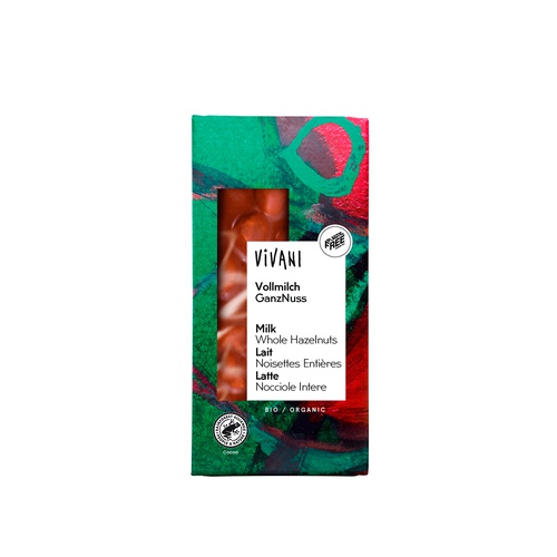 [1026] Chocolate con leche 32% cacao y avellanas enteras Bio