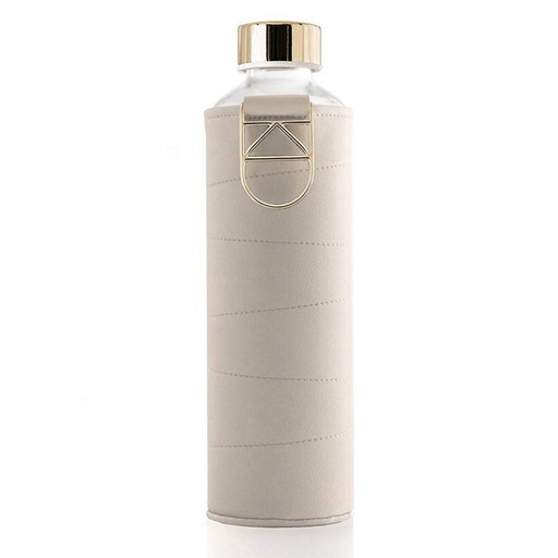 [786] Botella cristal Equa Biosi piel Beige