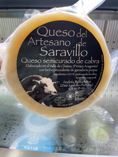 [632] Queso Semicurado de Cabra de Saravillo