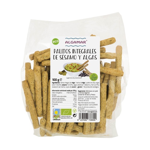 [390] Palitos de sésamo y algas con aceite de Algamar