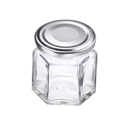 [3737] Tarro de cristal con tape plateado